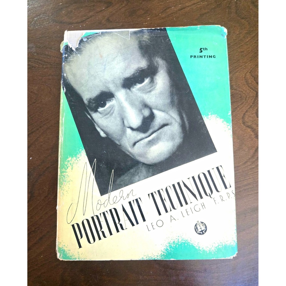 Modern Portrait Technique Leo A Leigh 1949 Photography Hardcover Book w/ DJ